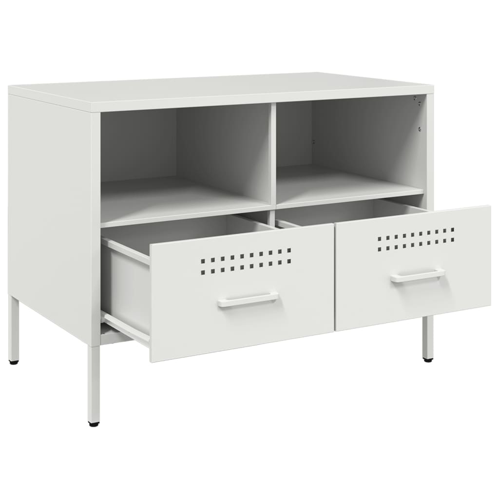 TV Cabinet White 68x39x50.5 cm Steel