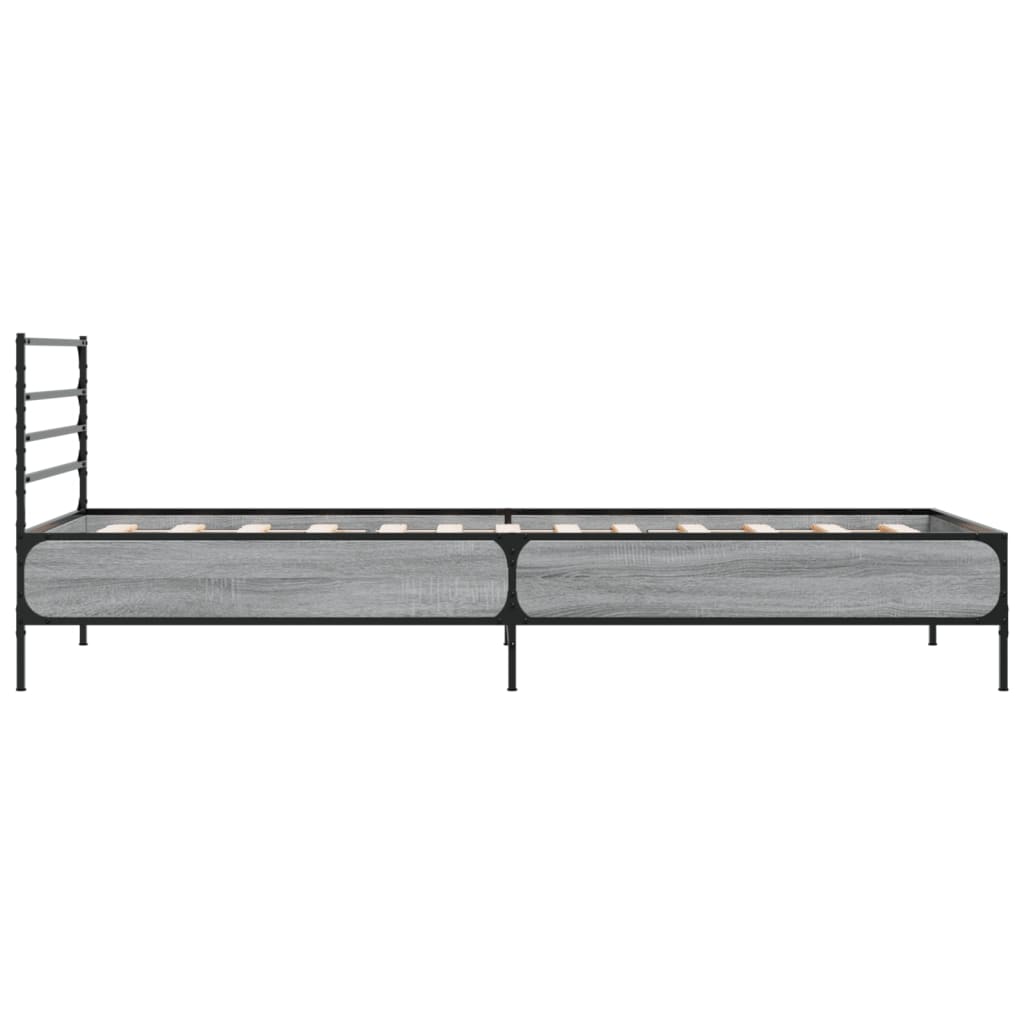 Grey Sonoma Bed Frame, 75x190 cm, Small Single No Mattress