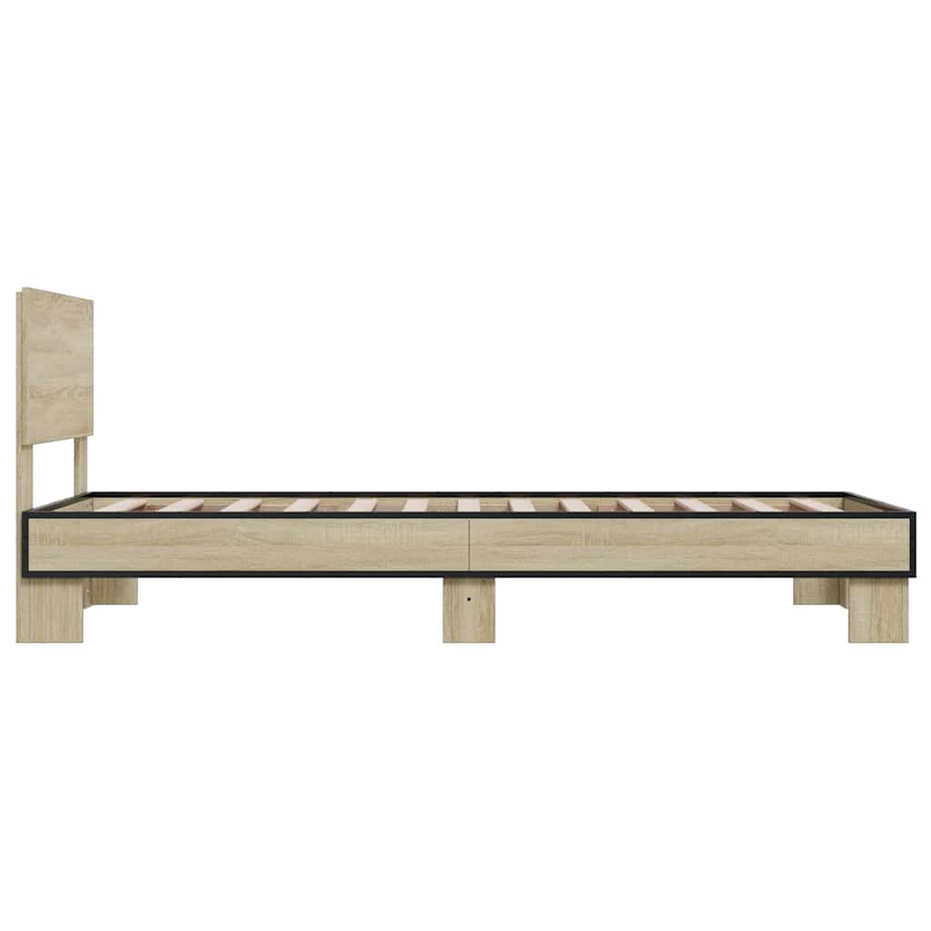Sonoma Oak Bed Frame 100x200 cm - Stylish & Durable Design