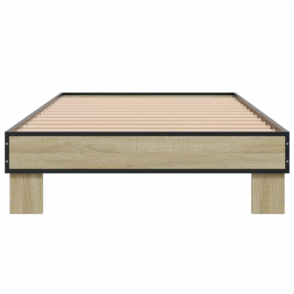 Sonoma Oak Bed Frame 100x200 cm - Stylish Wooden Design