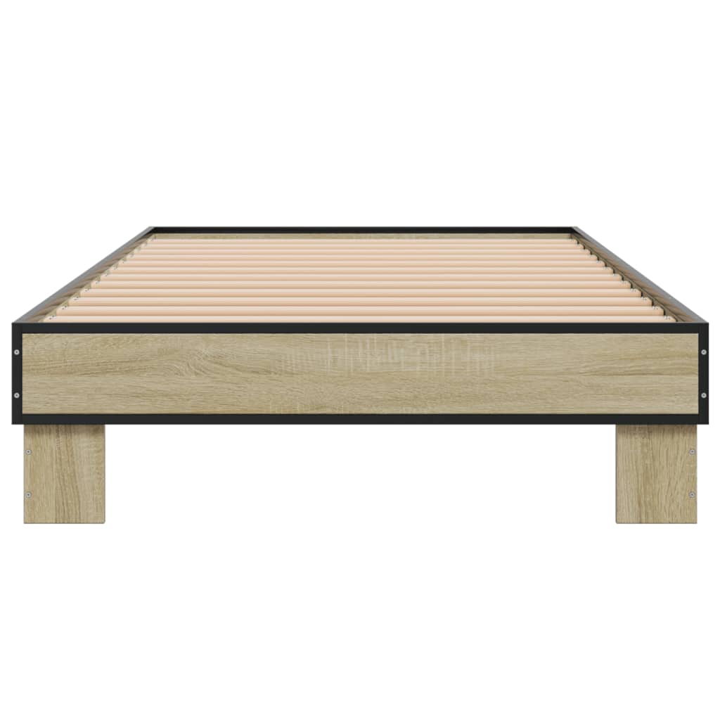 Sonoma Oak Single Bed Frame 90x190 cm - No Mattress Included