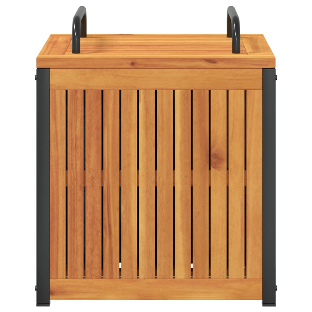 Acacia & Steel Outdoor Cushion Box 45x45x45/53 cm
