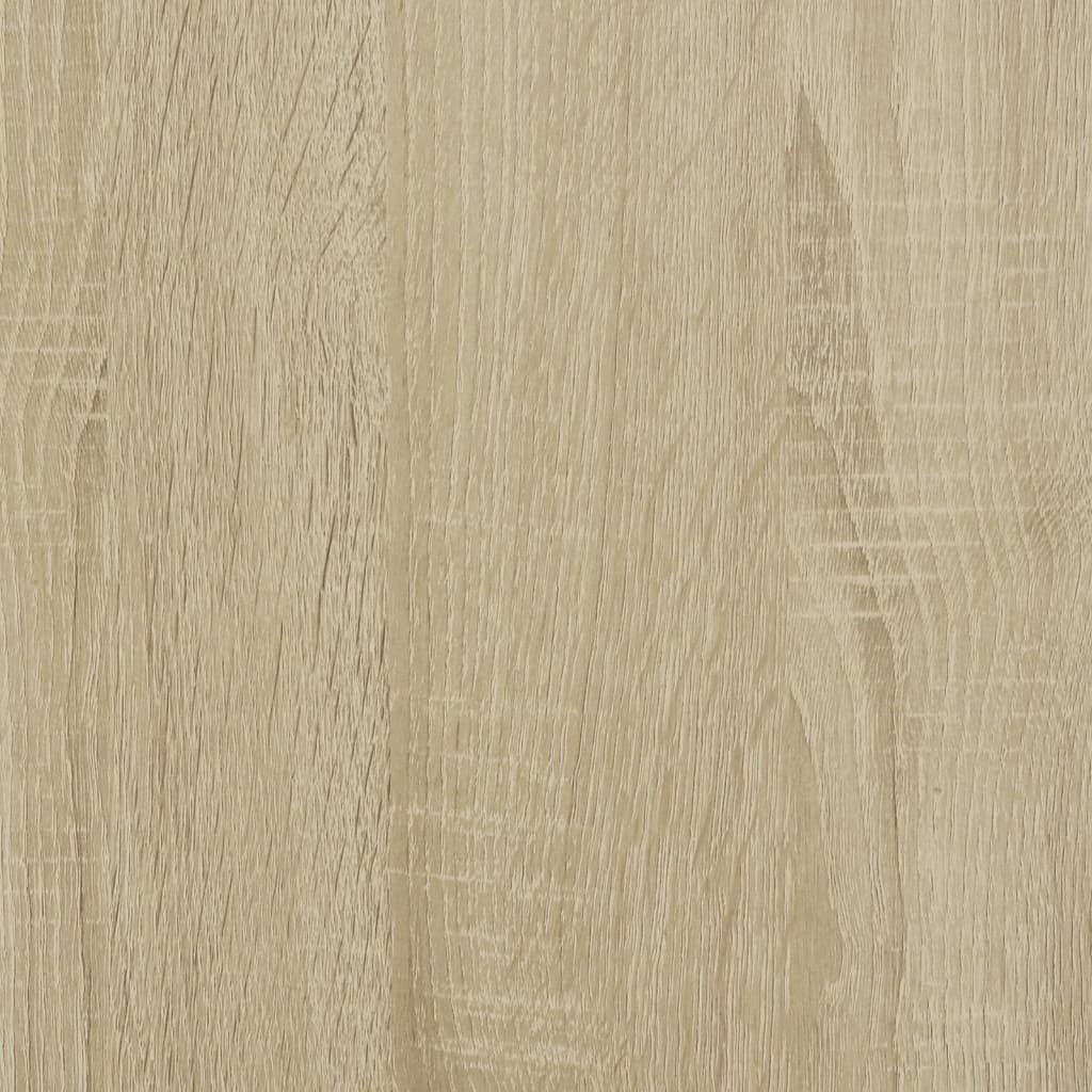 Sonoma Oak Engineered Wood Bed Frame 100x200 cm (Mattress Not Included)