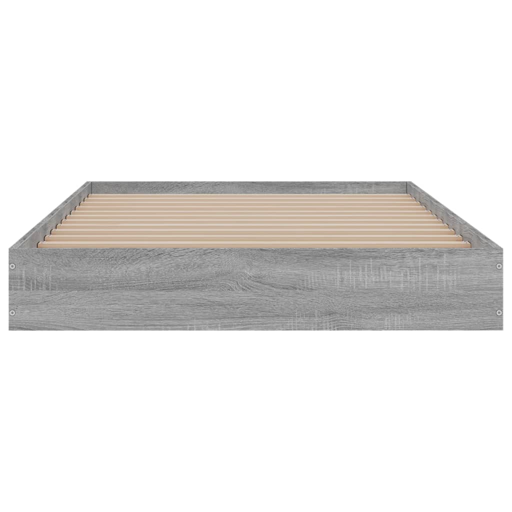 Grey Sonoma Engineered Wood Bed Frame 100x200 cm - No Mattress