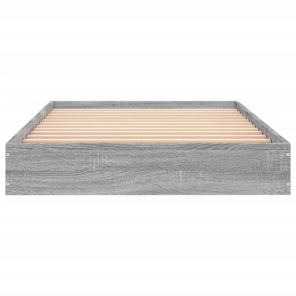 Grey Sonoma Engineered Wood Bed Frame 75x190 cm - Small Single