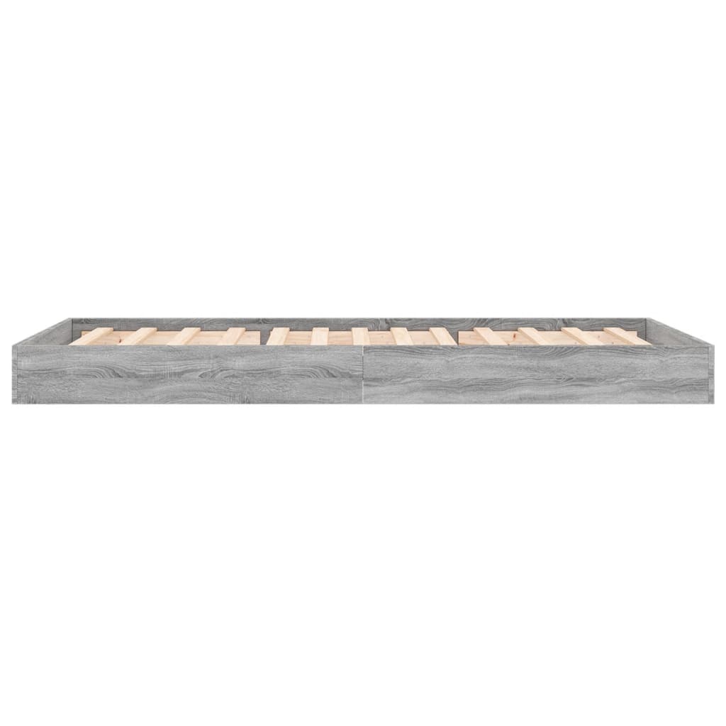 Grey Sonoma Engineered Wood Bed Frame 75x190 cm - Small Single