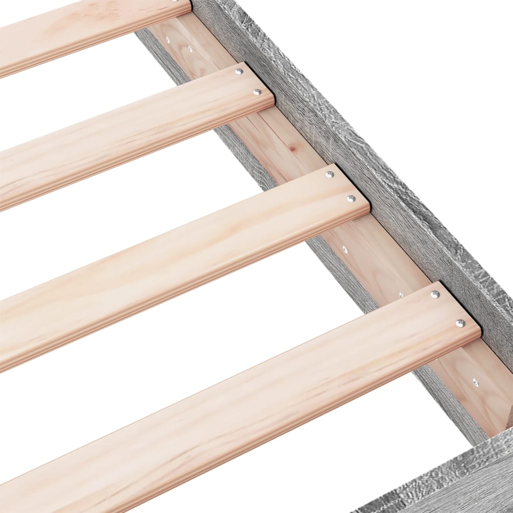Grey Sonoma Engineered Wood Bed Frame 75x190 cm - Small Single