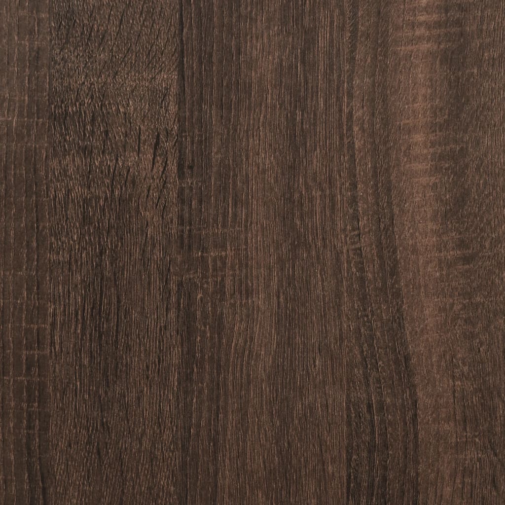 Brown Oak Small Single Bed Frame 75x190 cm - Engineered Wood