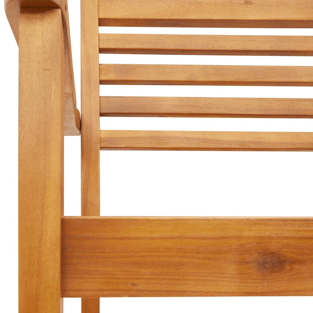8-Piece Solid Acacia Wood Garden Chairs Set (59x55x85 cm)