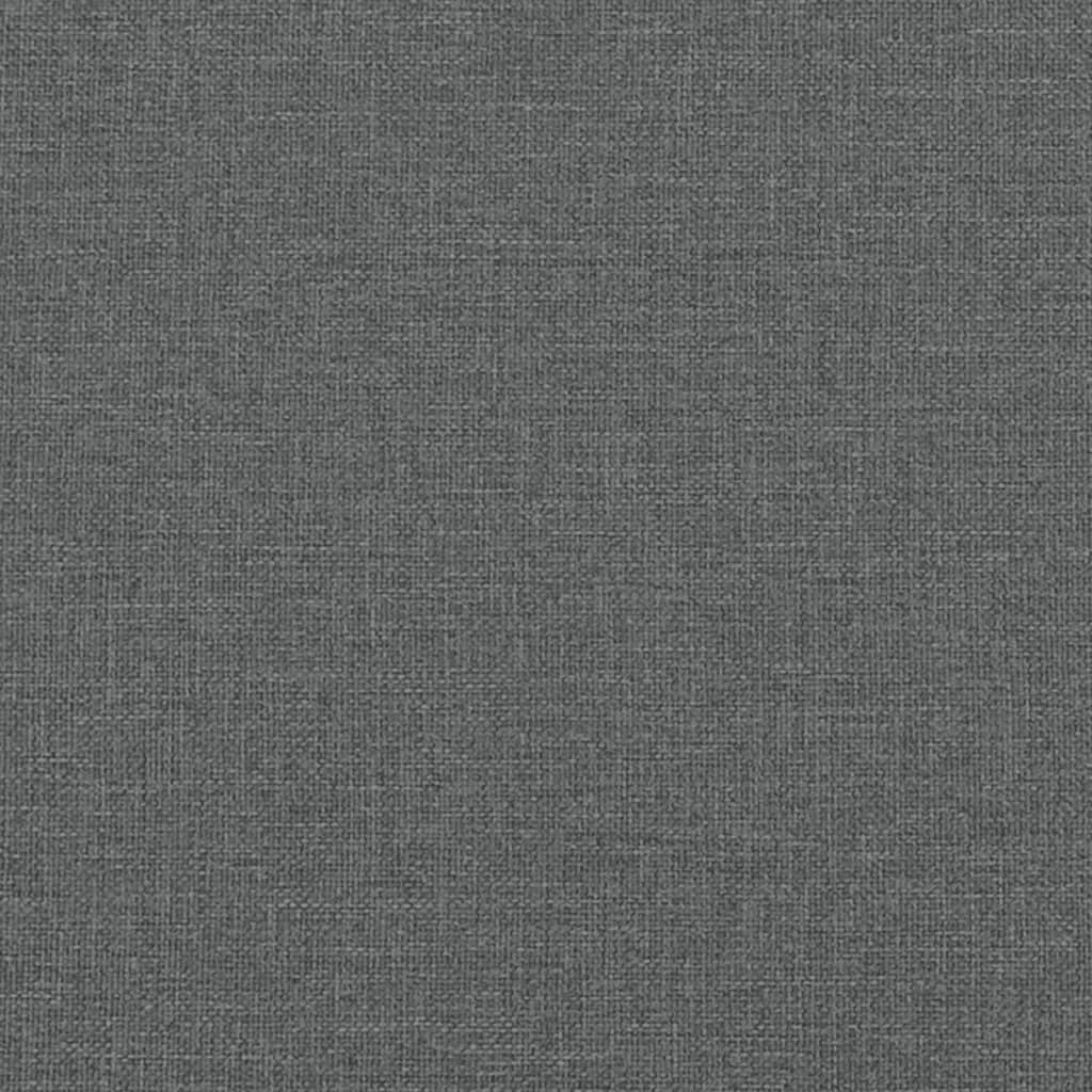 Footstool Dark Grey 77x55x31 cm Fabric