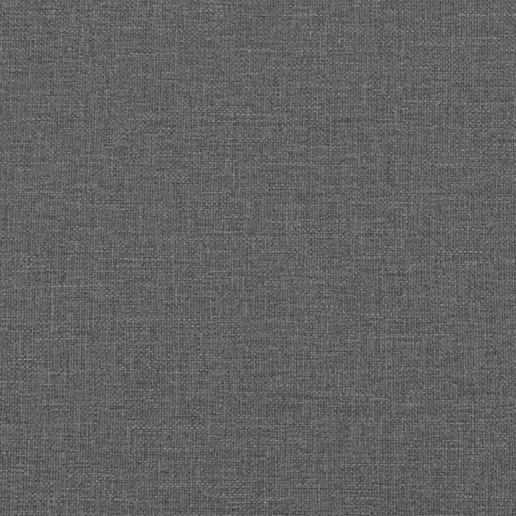 Footstool Dark Grey 77x55x31 cm Fabric