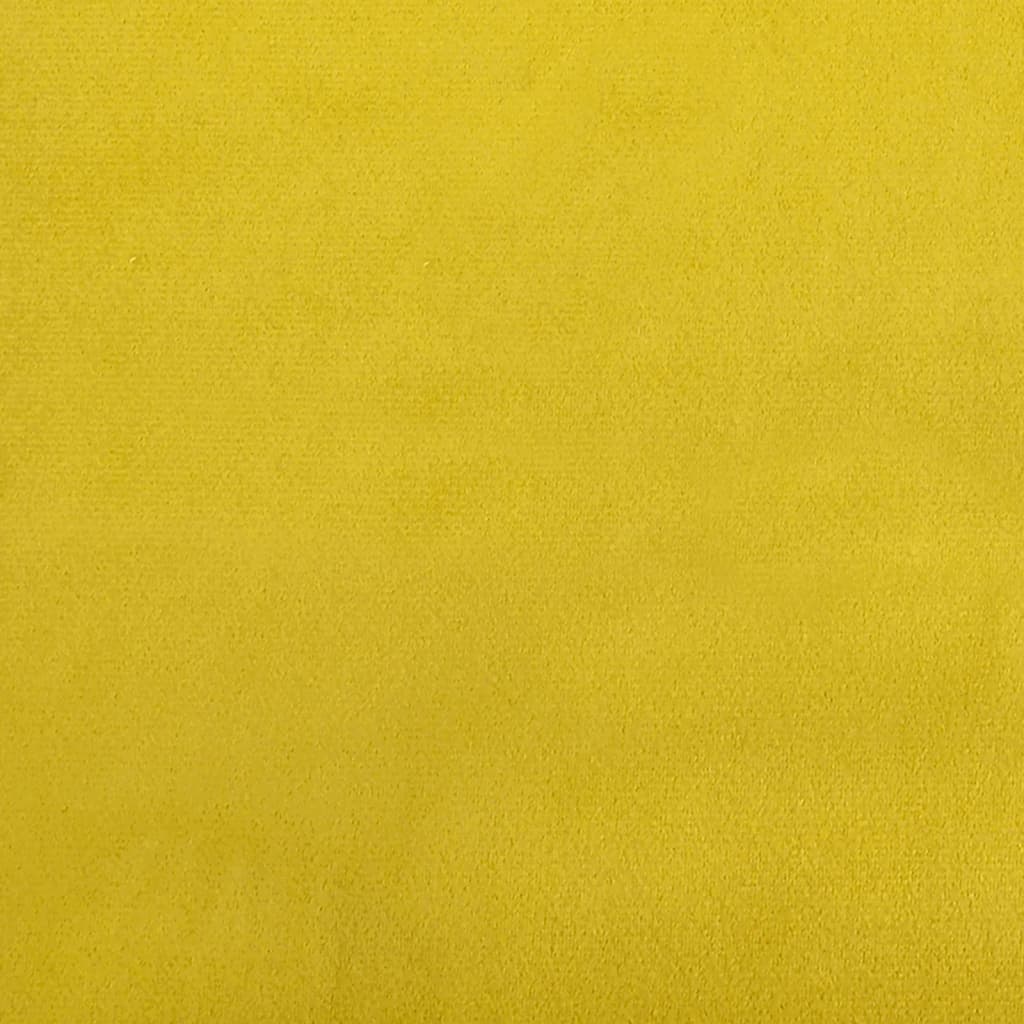 Footstool Yellow 77x55x31 cm Velvet