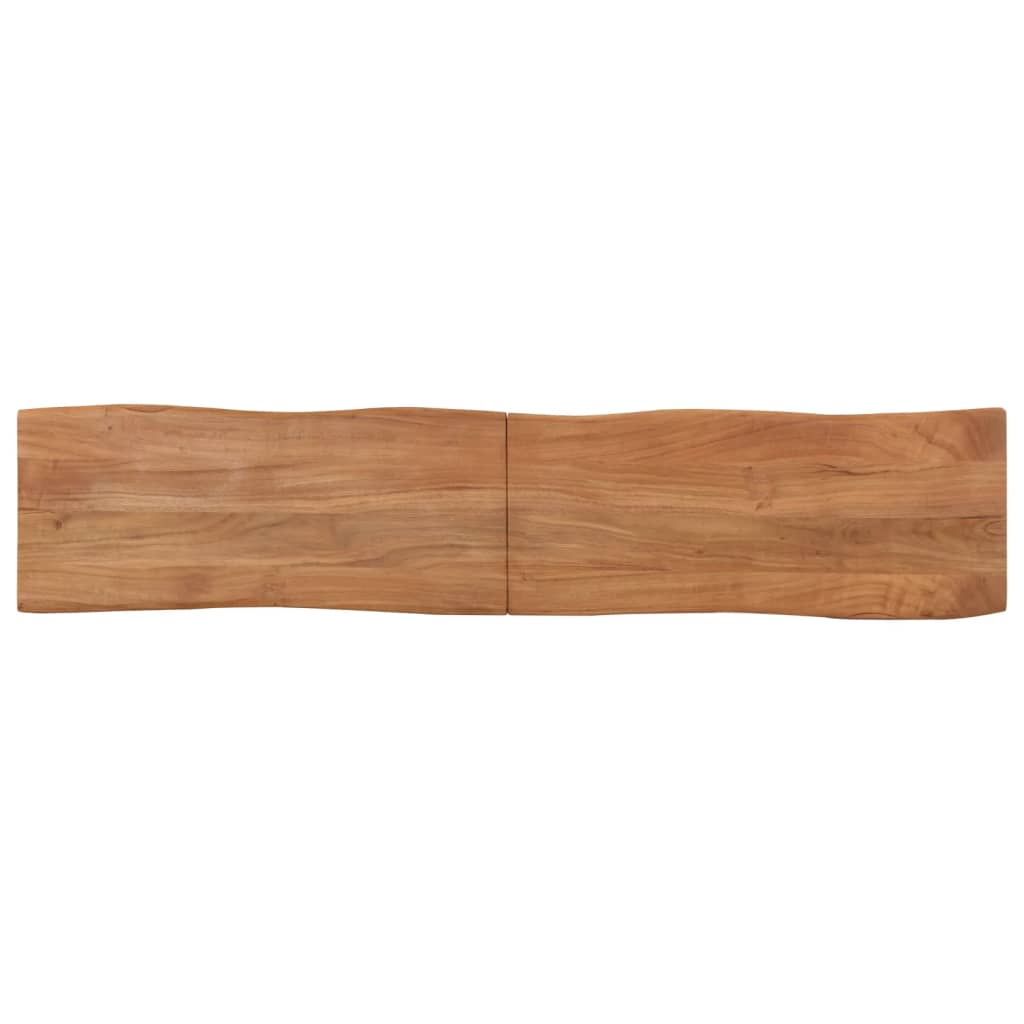 Stylish 160 cm Solid Acacia Wood & Steel Bench