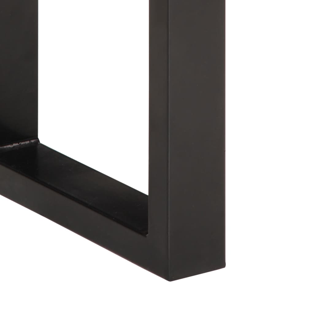 Stylish 160 cm Solid Acacia Wood & Steel Bench