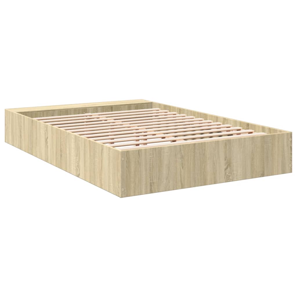 Bed Frame without Mattress Sonoma Oak 150x200 cm King Size
