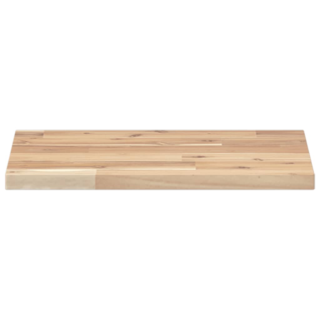 Natural Acacia Floating Shelf 40x30x2 cm - Untreated Solid Wood