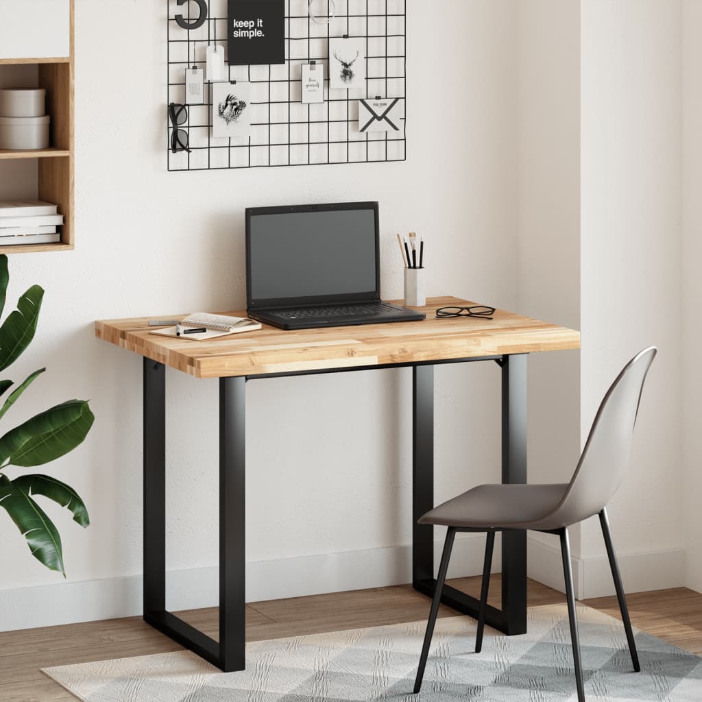 Desk Top Untreated 80x70x4 cm Solid Wood Acacia