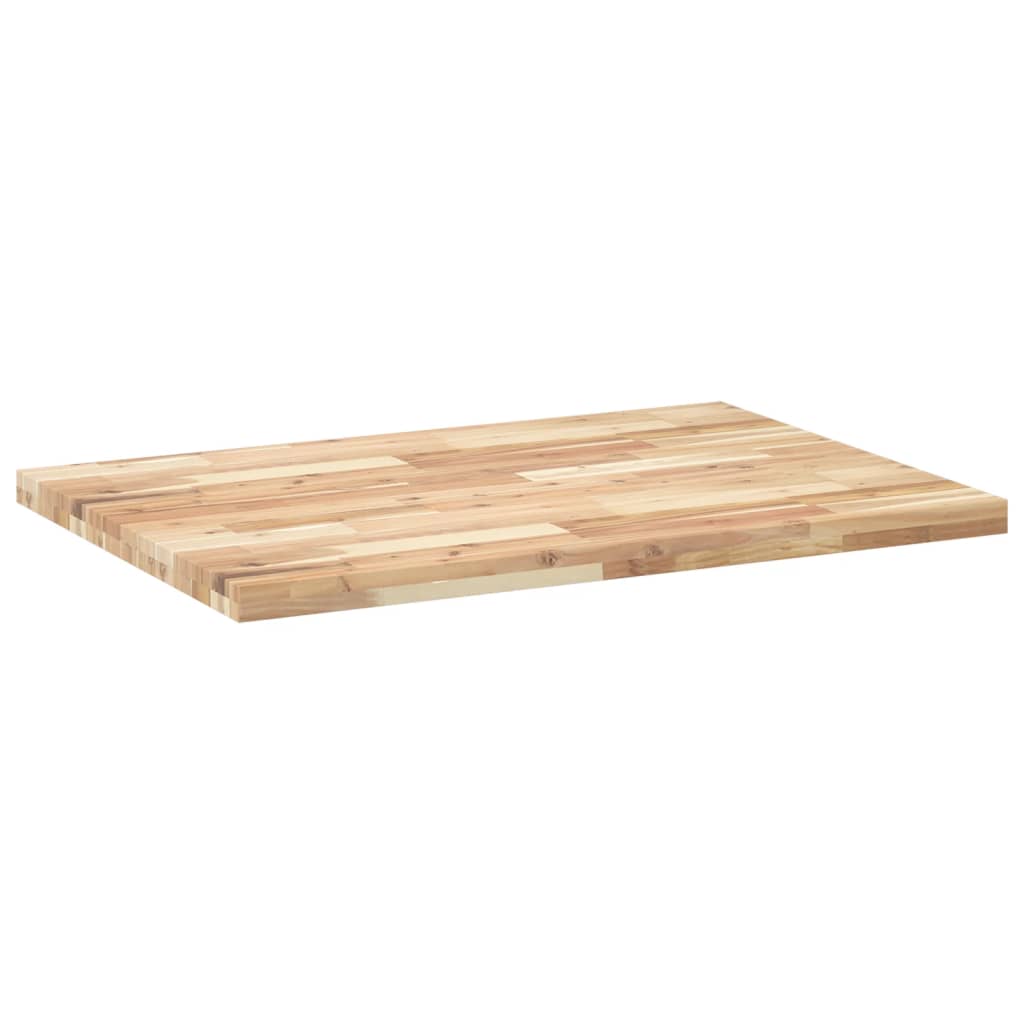 Desk Top Untreated 80x70x4 cm Solid Wood Acacia
