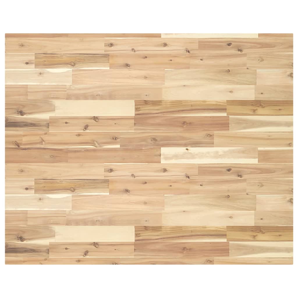 Desk Top Untreated 100x80x4 cm Solid Wood Acacia