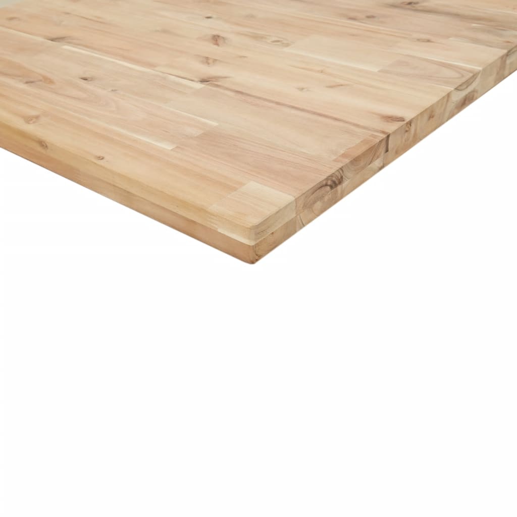 Desk Top Untreated 100x80x4 cm Solid Wood Acacia