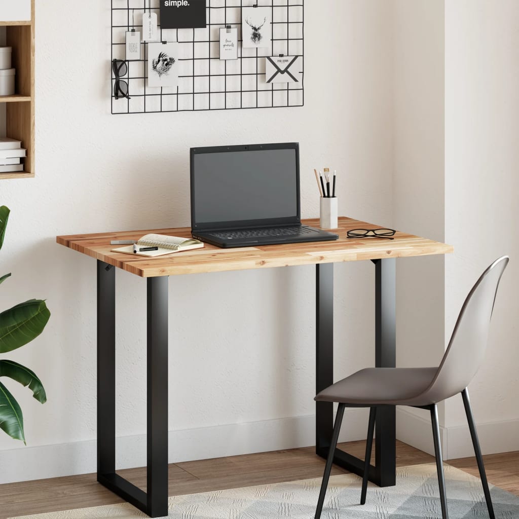 Desk Top Oil Finished 80x70x2 cm Solid Wood Acacia