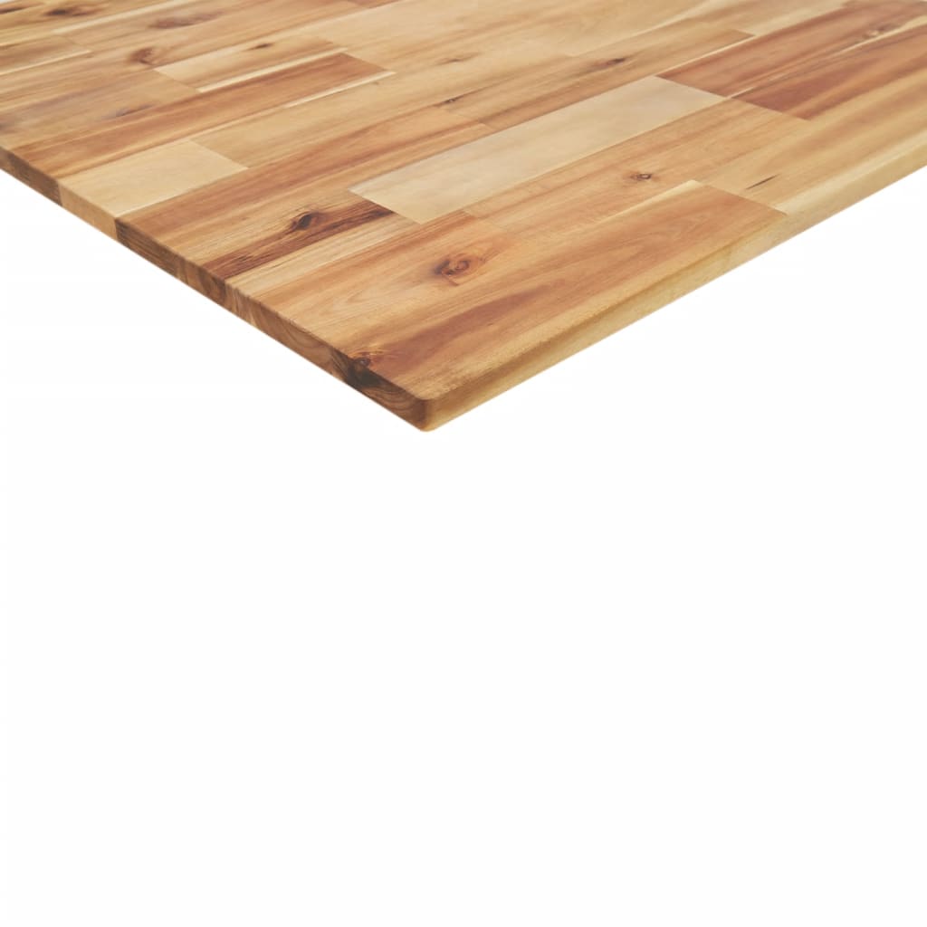 Desk Top Oil Finished 80x70x2 cm Solid Wood Acacia