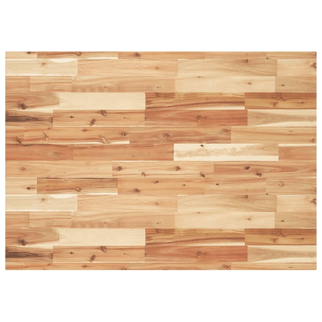 Desk Top Oil Finished 80x70x4 cm Solid Wood Acacia