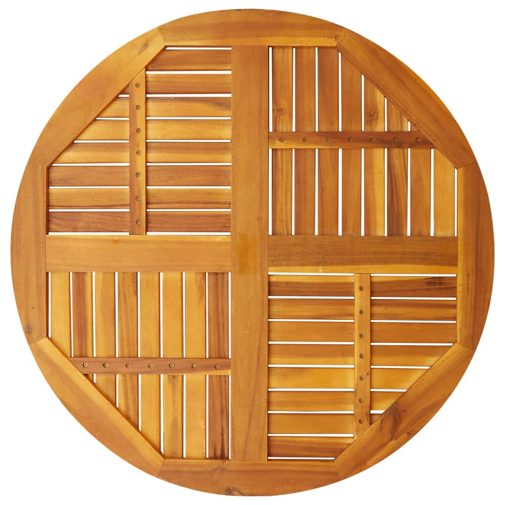 Round Acacia Wood Table Top Ø90cm - Solid & Durable Design