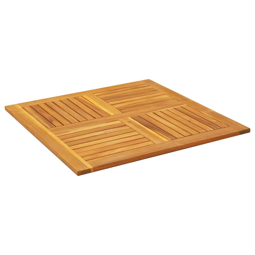 Square Solid Acacia Wood Table Top 90x90x2.2 cm