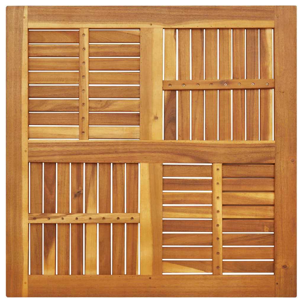 Square Solid Acacia Wood Table Top 90x90x2.2 cm