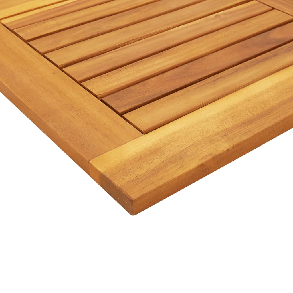 Square Solid Acacia Wood Table Top 90x90x2.2 cm