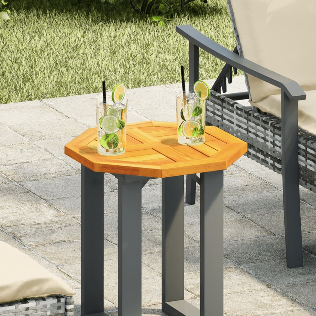 Octagonal Solid Acacia Wood Table Top, 40x40x2 cm