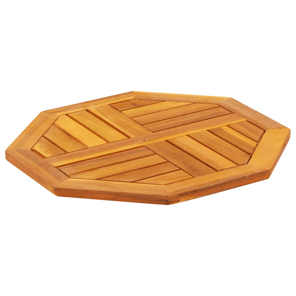 Octagonal Acacia Wood Table Top 50x50x2 cm - Solid & Stylish