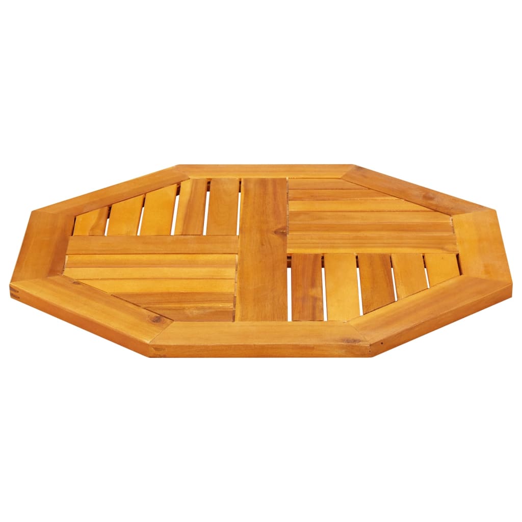 Octagonal Acacia Wood Table Top 60x60x2 cm - Solid & Stylish