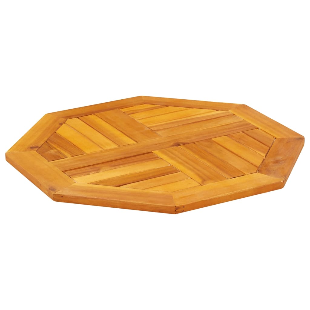 Octagonal Acacia Wood Table Top 60x60x2 cm - Solid & Stylish