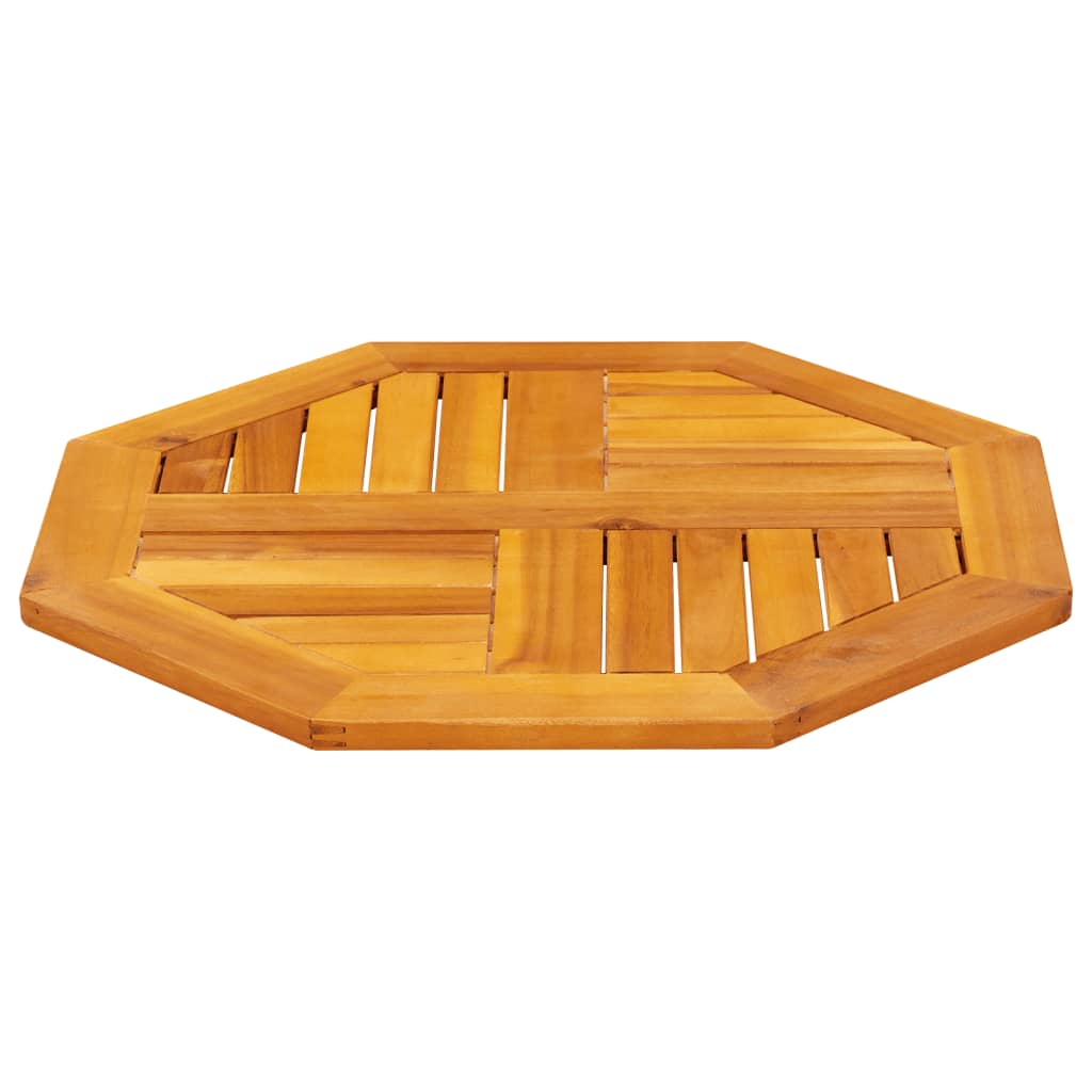 Octagonal Acacia Wood Table Top 60x60x2 cm - Solid & Stylish
