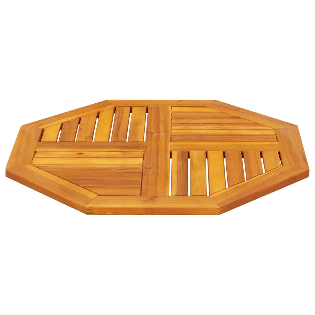 Octagonal Acacia Wood Table Top 70x70x2 cm - Solid & Stylish