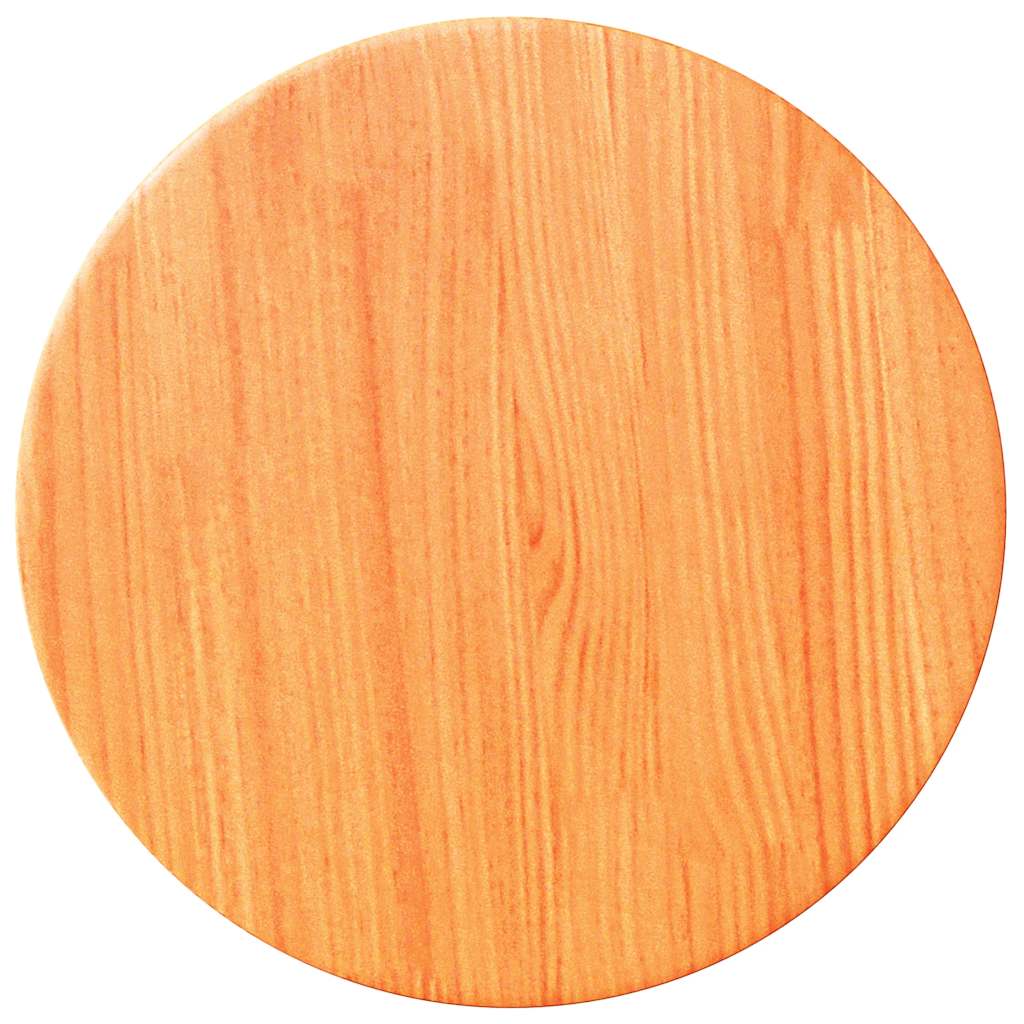 Solid Wood Pine Round Table Top, Wax Brown Ø30x2.5 cm