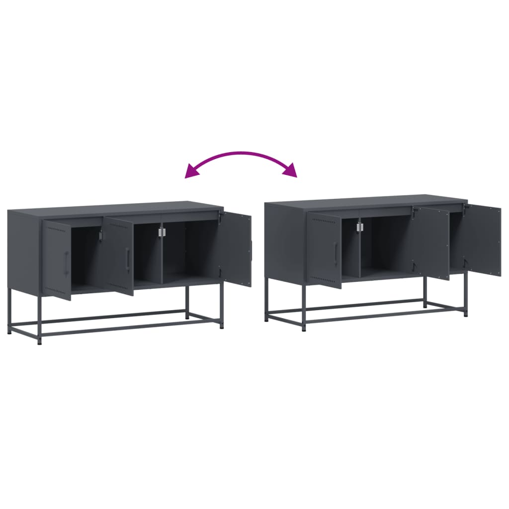 TV Cabinet Anthracite 100.5x39x60.5 cm Steel