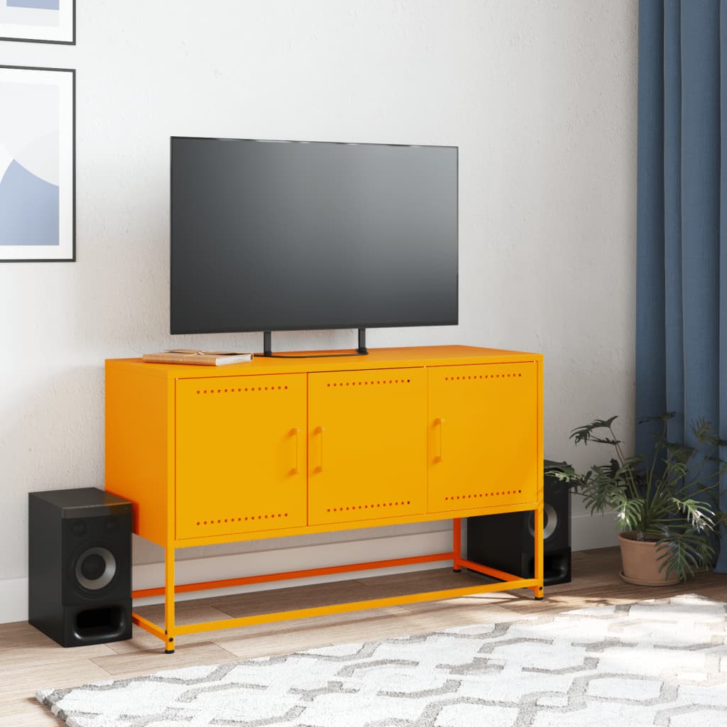TV Cabinet Mustard Yellow 100.5x39x60.5 cm Steel