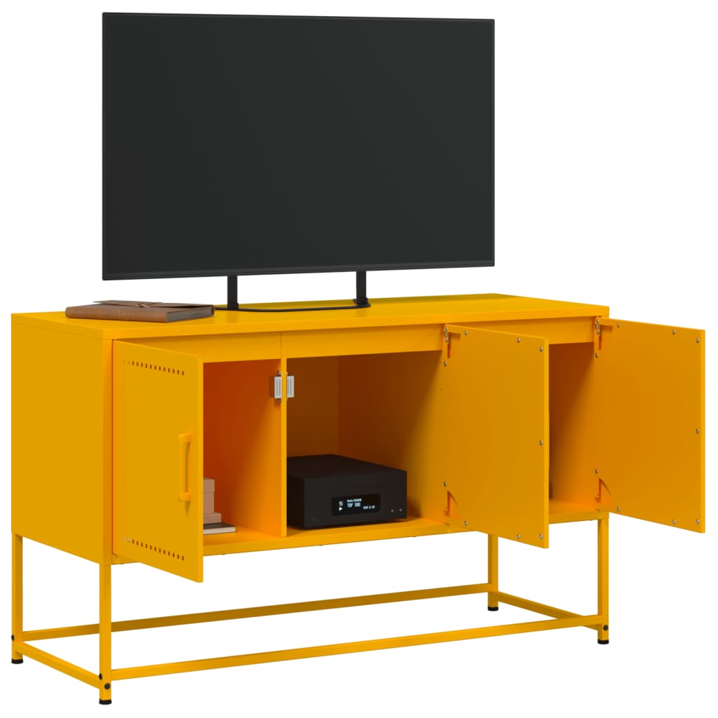 TV Cabinet Mustard Yellow 100.5x39x60.5 cm Steel