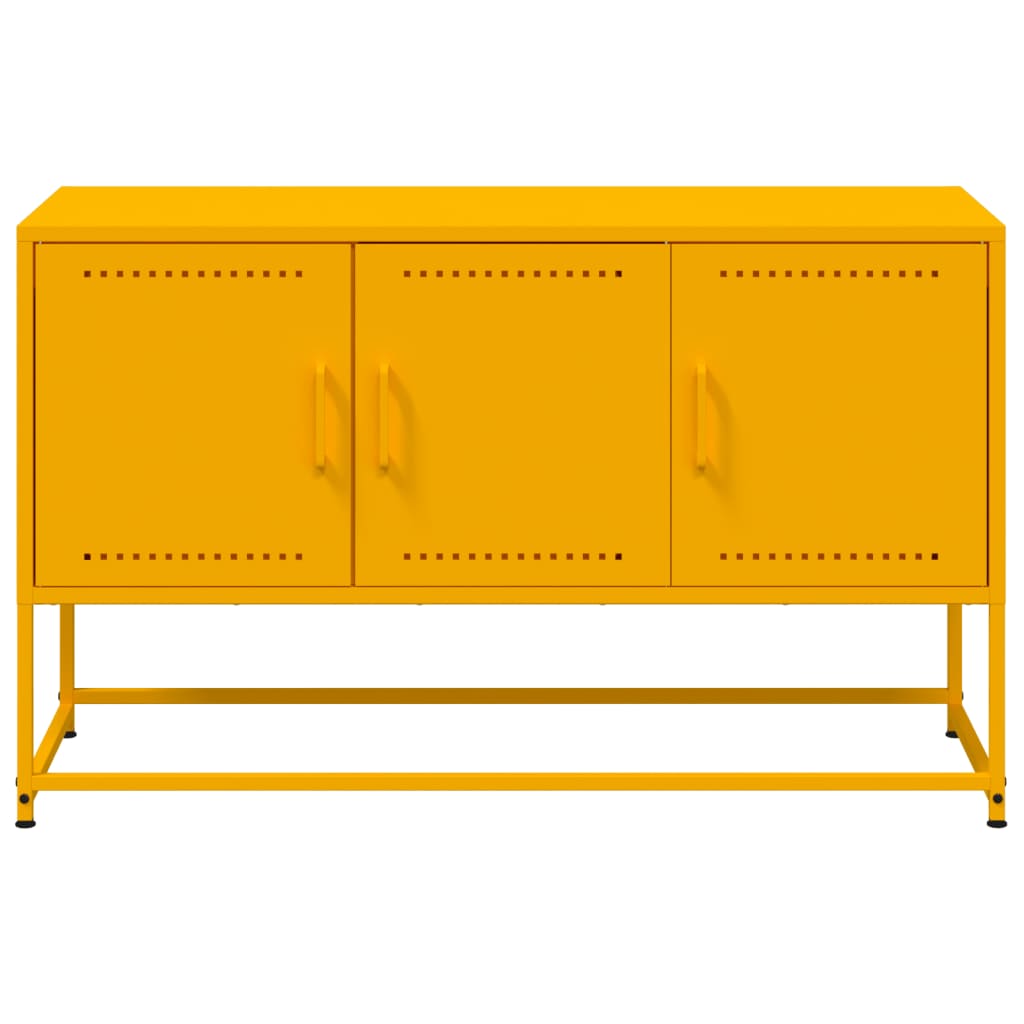 TV Cabinet Mustard Yellow 100.5x39x60.5 cm Steel