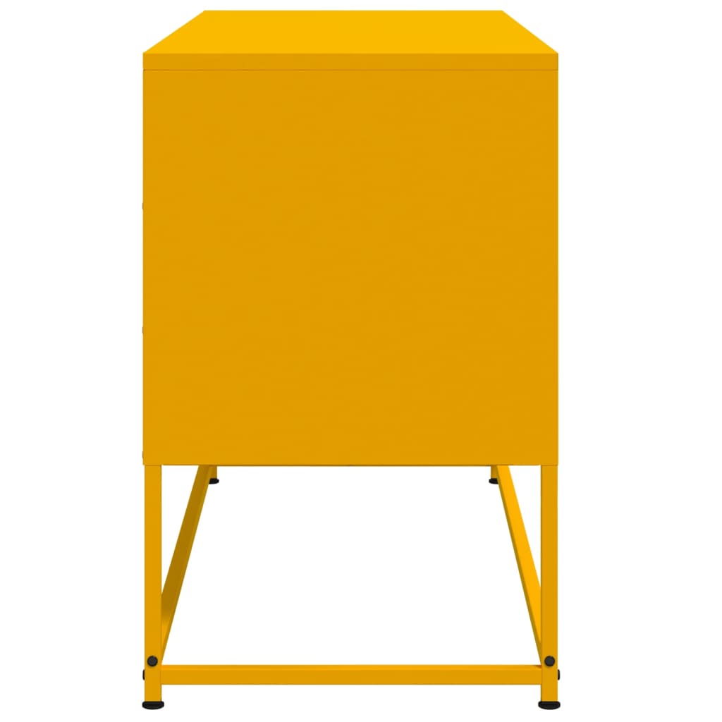 TV Cabinet Mustard Yellow 100.5x39x60.5 cm Steel