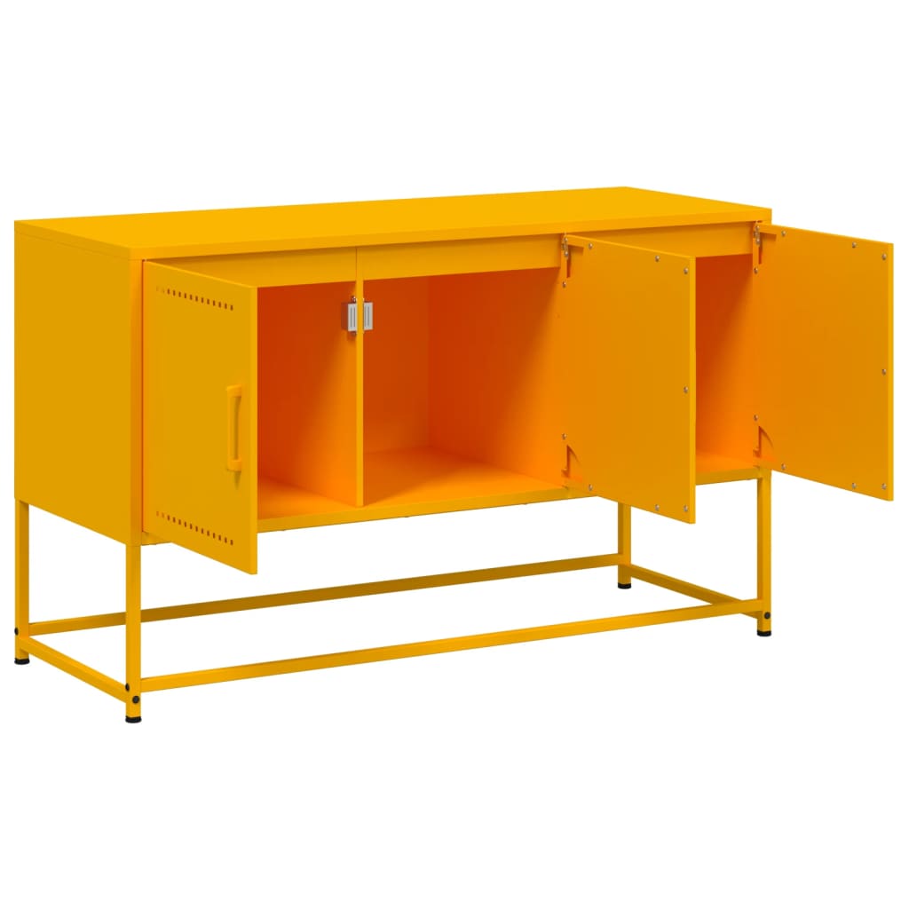 TV Cabinet Mustard Yellow 100.5x39x60.5 cm Steel