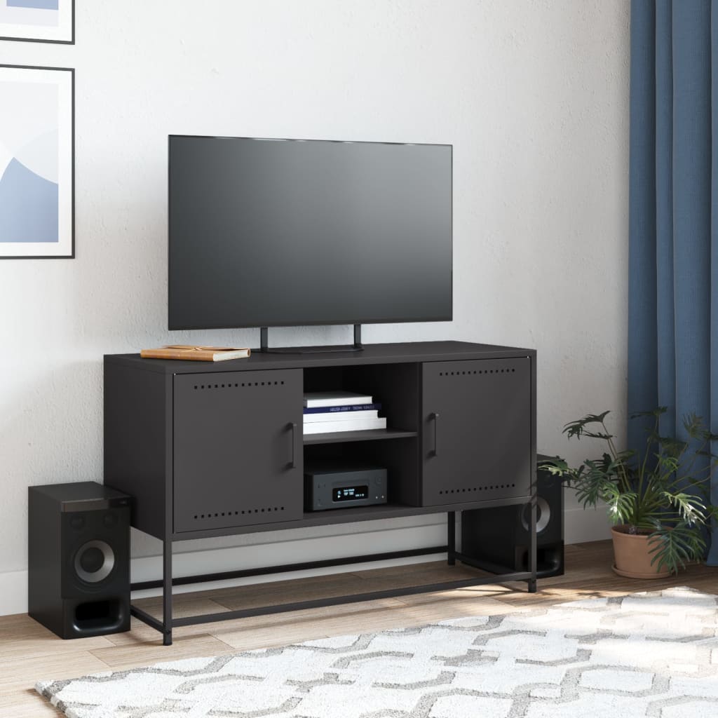 TV Cabinet Black 100.5x39x60.5 cm Steel