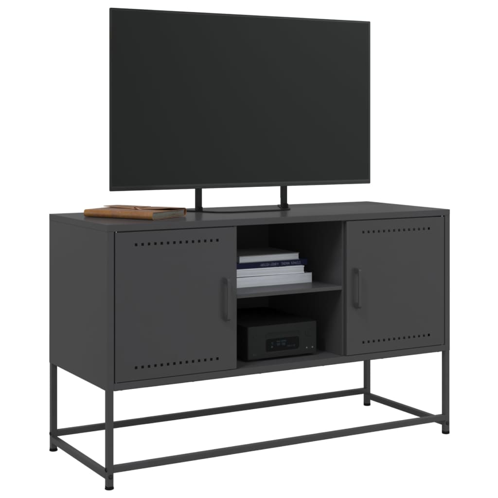 TV Cabinet Black 100.5x39x60.5 cm Steel