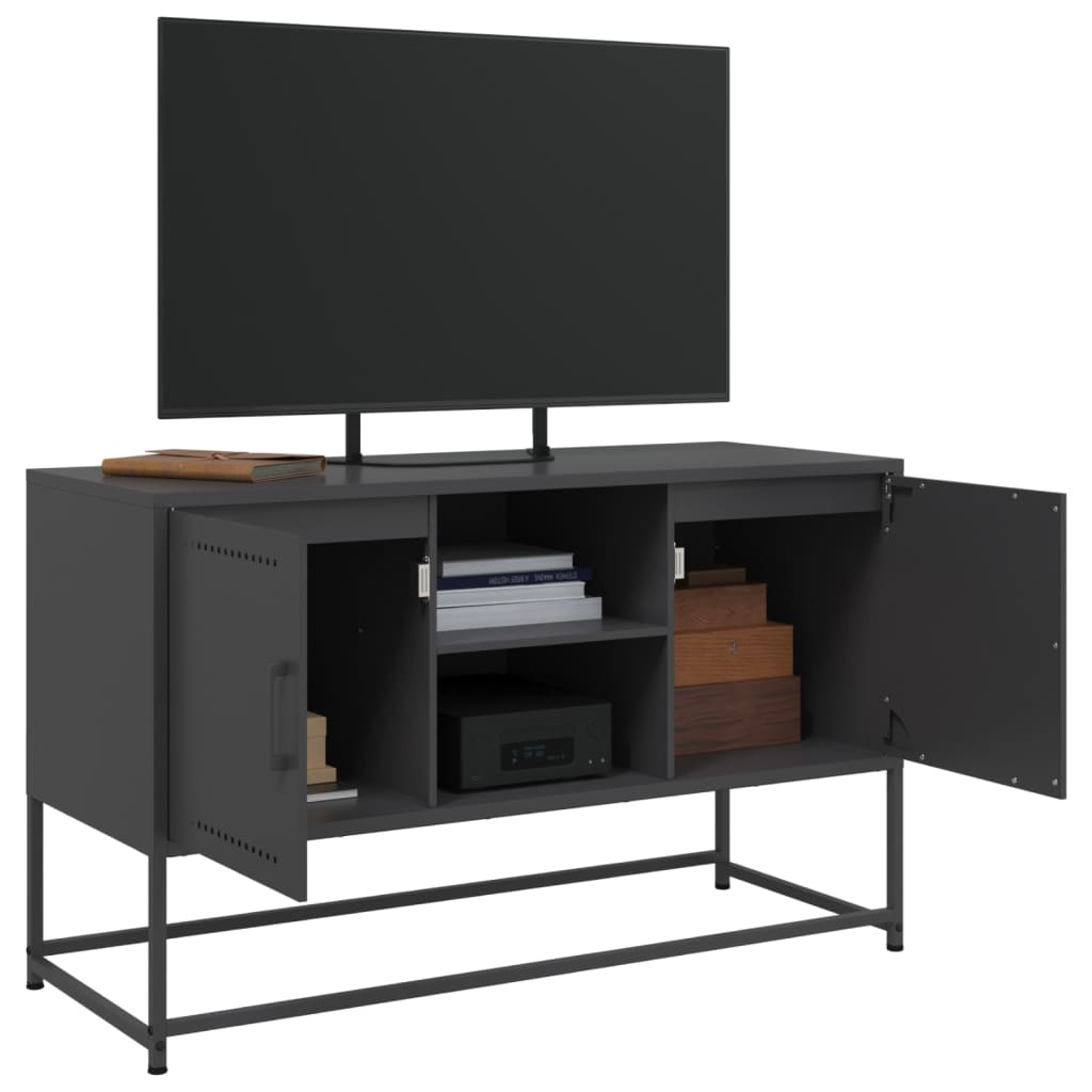 TV Cabinet Black 100.5x39x60.5 cm Steel
