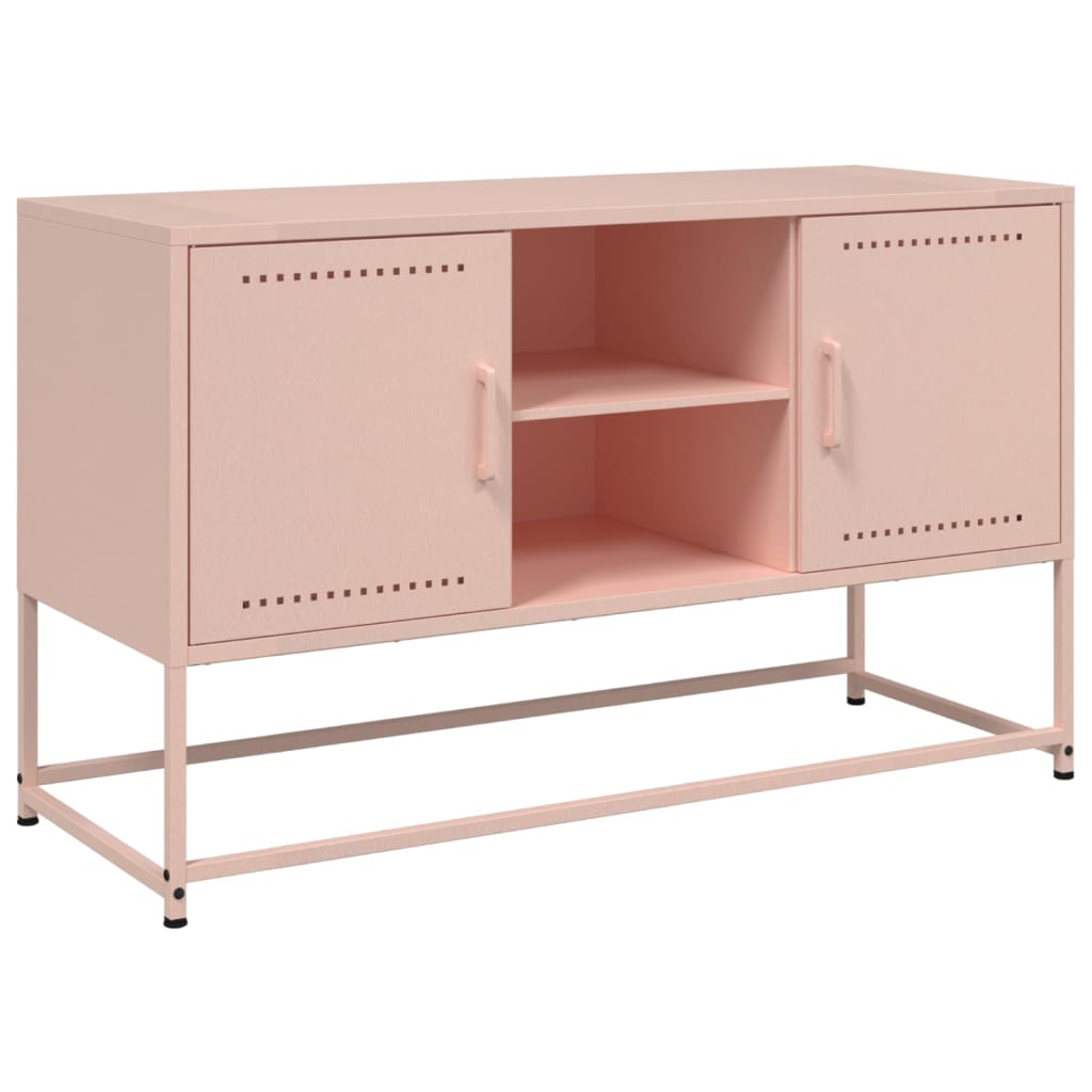 TV Cabinet Pink 100.5x39x60.5 cm Steel