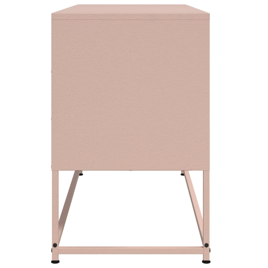 TV Cabinet Pink 100.5x39x60.5 cm Steel