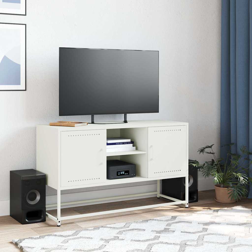 TV Cabinet White 100.5x39x60.5 cm Steel